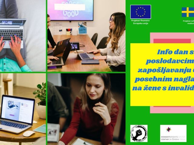 NAJAVA: UMHCG organizuje Info dan s poslodavcima o zapošljavanju žena s invaliditetom