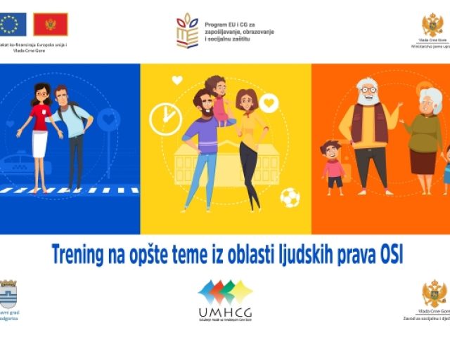 JAVNI POZIV ZA PRIJAVU ZA ZAPOSLENE U OBLASTI SOCIJALNE I DJEČJE ZAŠTITE ZA UČEŠĆE NA TRENINGU
