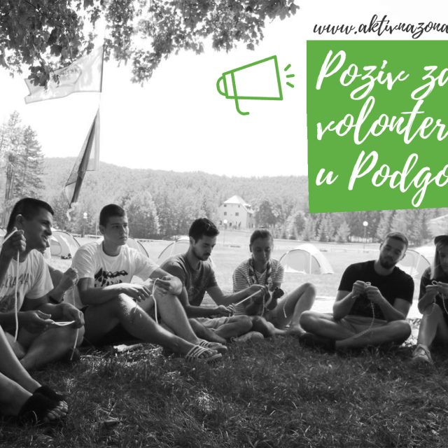Aktivna zona: Poziv za volontere/ke u Podgorici