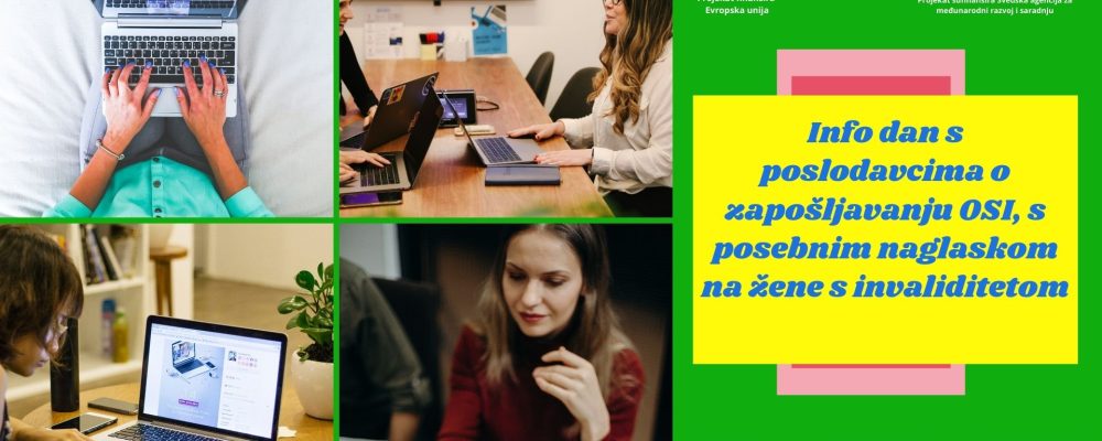 NAJAVA: UMHCG organizuje Info dan s poslodavcima o zapošljavanju žena s invaliditetom