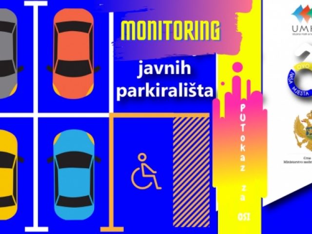 Najava: UMHCG sprovodi monitoring i mapiranje obilježenih parking mjesta za OSI na teritoriji tri crnogorske opštine