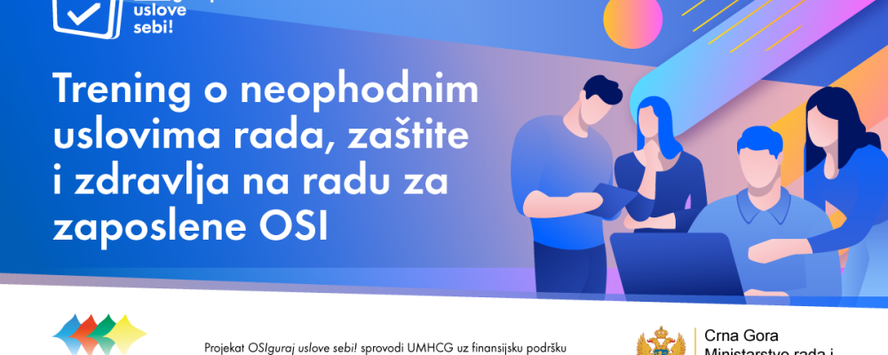 Najava za jednodnevnu edukaciju poslodavaca o neophodnim uslovima rada, zaštite i zdravlja na radu za zaposlene OSI