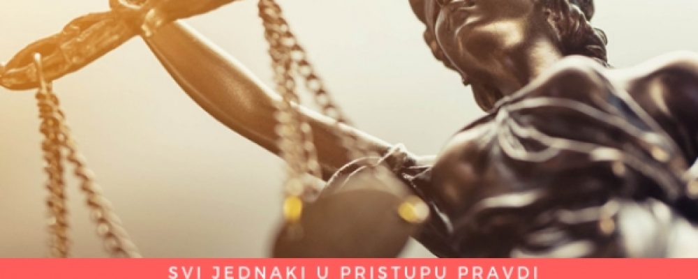 Najava: UMHCG i CEGAS započinju realizaciju projekta Svi jednaki u pristupu pravdi (All = in Access 2 Justice)